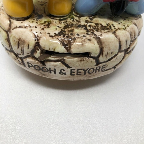 Winnie The Pooh Eeyore Schmid Ceramic Figure With Music Box Vintage Disney Works - Picture 5 of 12